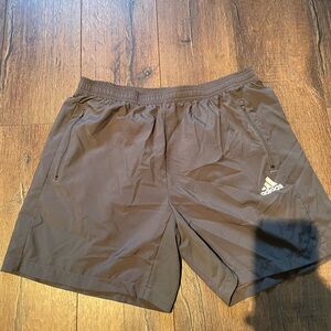 adidas Black Men's Athletic Training Shorts with Zipper Pockets